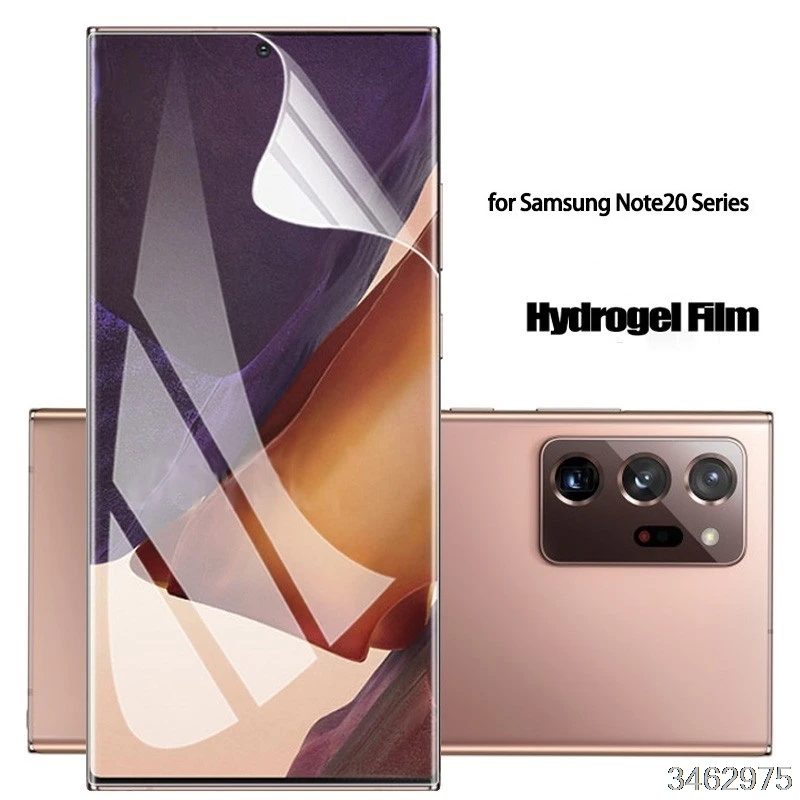 Для Samsung Galaxy Note 20 S20 Ultra S10 S9 Plus мягкая Гидрогелевая пленка защита экрана изогнутая