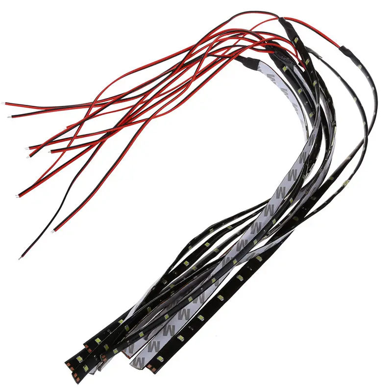 

10 x Светодиодная лента 3528SMD 15LED Автомобильная водонепроницаемая светодиодная лента 30 см-белый