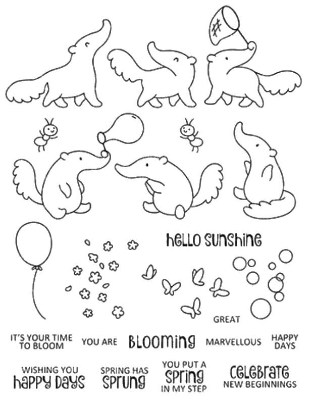 Счастливые дни прозрачные штампы для скрапбукинга бумажные крафтовые