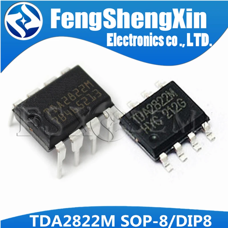 10 шт./лот TDA2822M DIP8 SOP8 TDA2822 SOP DIP 2822M 8 двойной низковольтный усилитель мощности