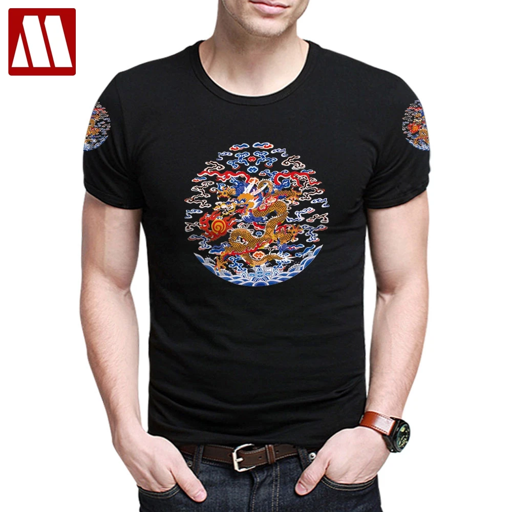 Футболка мужская приталенная с круглым вырезом модная тенниска 3D принтом