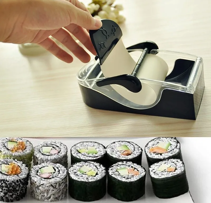 

Magic Rice Roll Easy Sushi Maker Cutter Roller DIY Kitchen Perfect Magic Onigiri Sushi Tools Roller