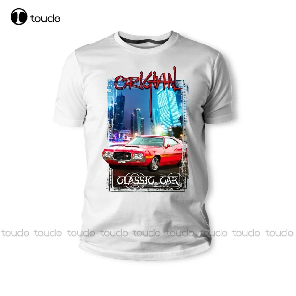 

Новинка, Мужская футболка, футболка, американская Классическая футболка с изображением мышечной машины, Гран Торино, авто, Youngtimer Oldtimer Herren, м...