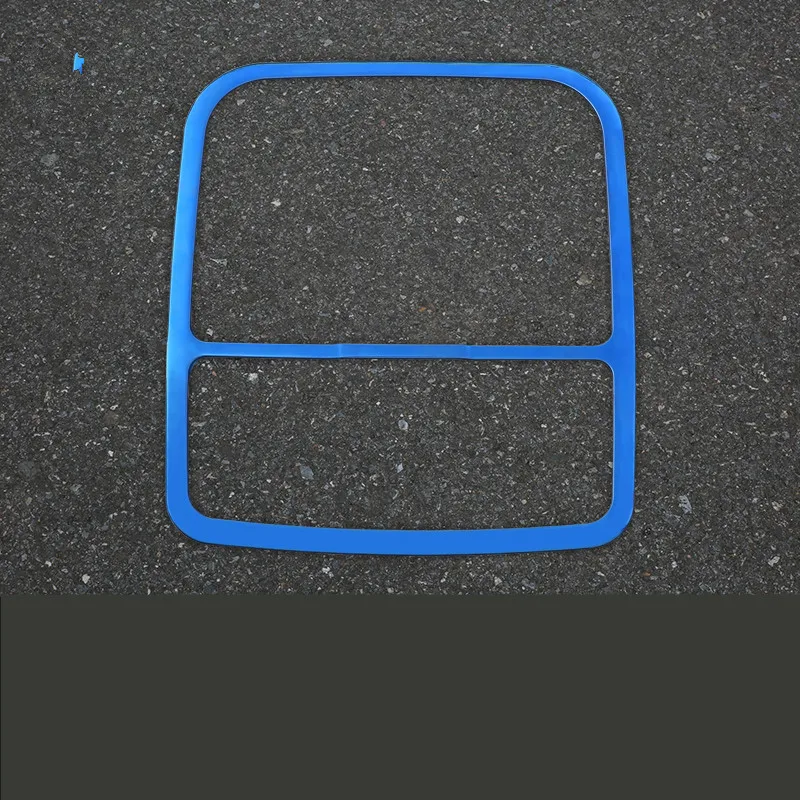 Голубая/черная декоративная рамка из нержавеющей стали для переднего