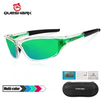 queshark polarized fishing sunglasses men sports transparent frame running hiking cycling angling glasses fishing eyewear
