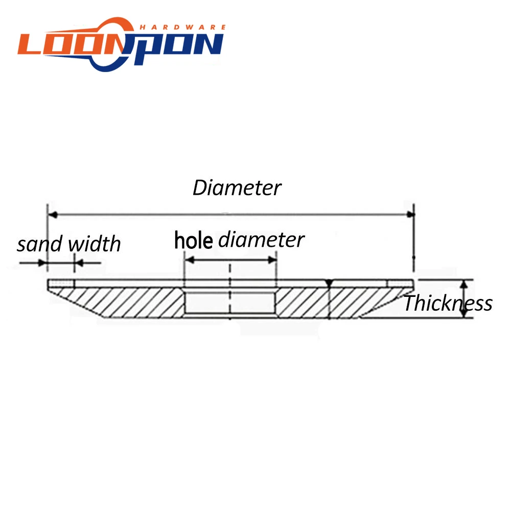 Алмазный шлифовальный диск полимерный 125 мм зернистость 150/240/320/400 для фрезы