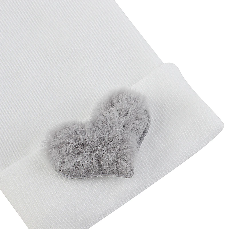 

2021 Fashion Baby Girl Boy Hats Soft Warm Kid Beanie New Newborn Children Crochet Knit Hat Toddler With Plush Love Cap