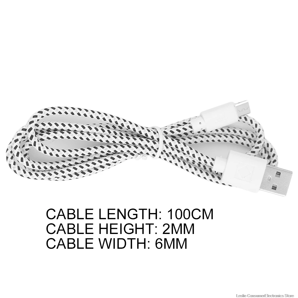 Micro USB кабель 1 м 2 3 Быстрая зарядка нейлоновый синхронизация данных мобильный