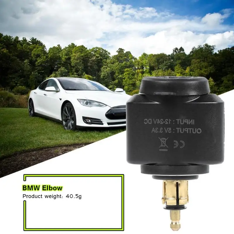 Адаптер зарядного устройства с двойным USB для мотоцикла 3 1 А BMW Hella/DIN Powerlet Plug Moto
