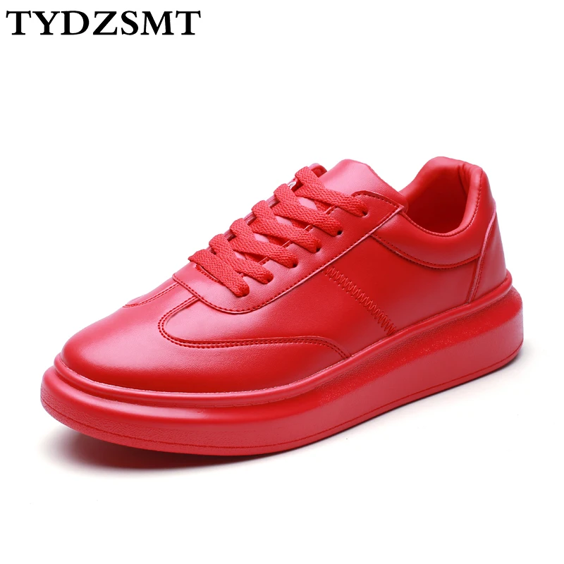 Кроссовки TYDZSMT женские на шнуровке вулканизированная подошва красные дышащие