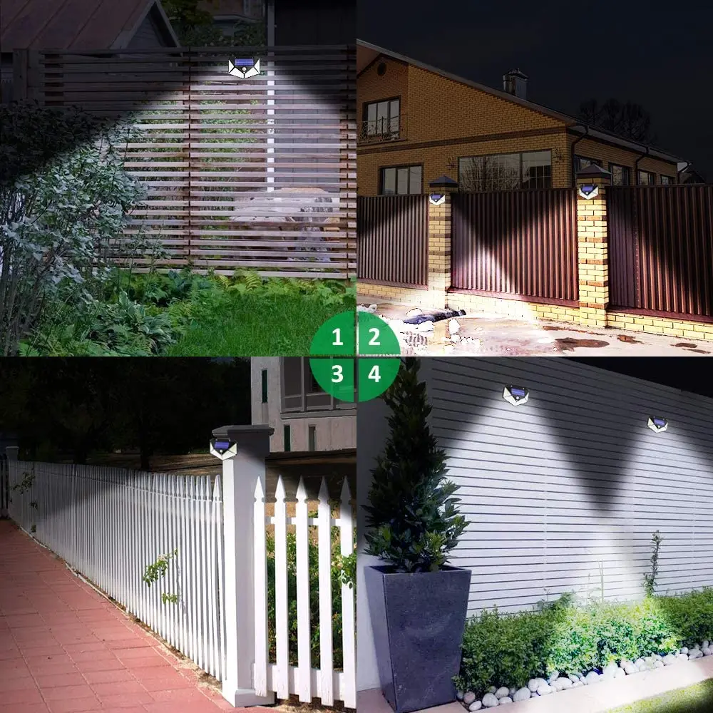 

100 Led Solar Light Outdoor Solar Wall Lamp LED Bulb IP65 PIR Motion Sensor Lampara Solar Lighting Garden Decoration Lights