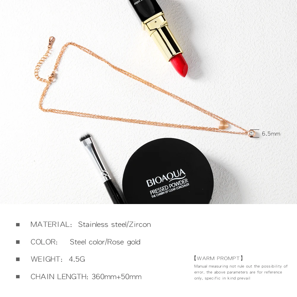 Женское ожерелье с подвеской в виде сердца из нержавеющей стали|fashion necklace|necklace