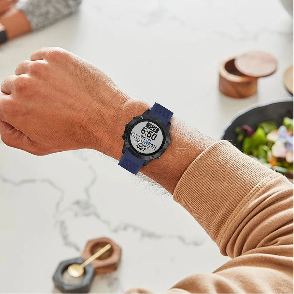 22 мм силиконовый ремешок для Garmin Fenix 6/5/5 Plus Quick Release Band для Garmin Forerunner 935/Instinct/Quatix 5 Smart Watch band