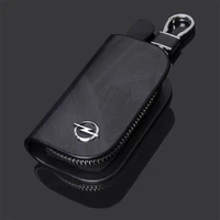 for opel astra insignia corsa mokka j h g k zafira meriva car accessories leather car logo key case cover remote holder keychain
