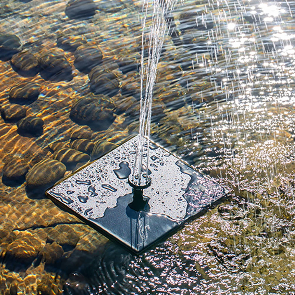 Солнечный насос для фонтанов плавающий водяной на солнечных батареях птиц в