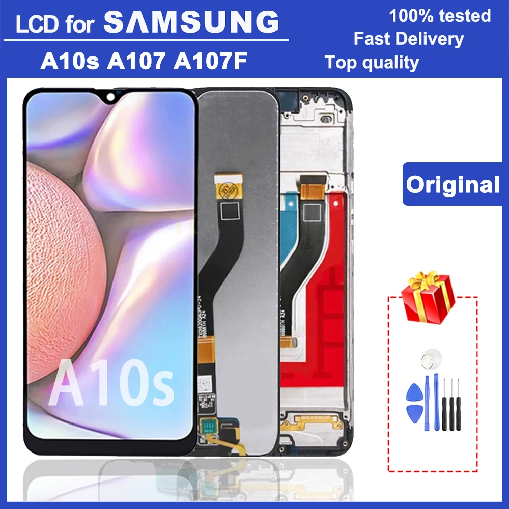100% протестированный 6 2 &quotОригинальный ЖК дисплей A10s для Samsung Galaxy A107/DS A107F A107FD A107M