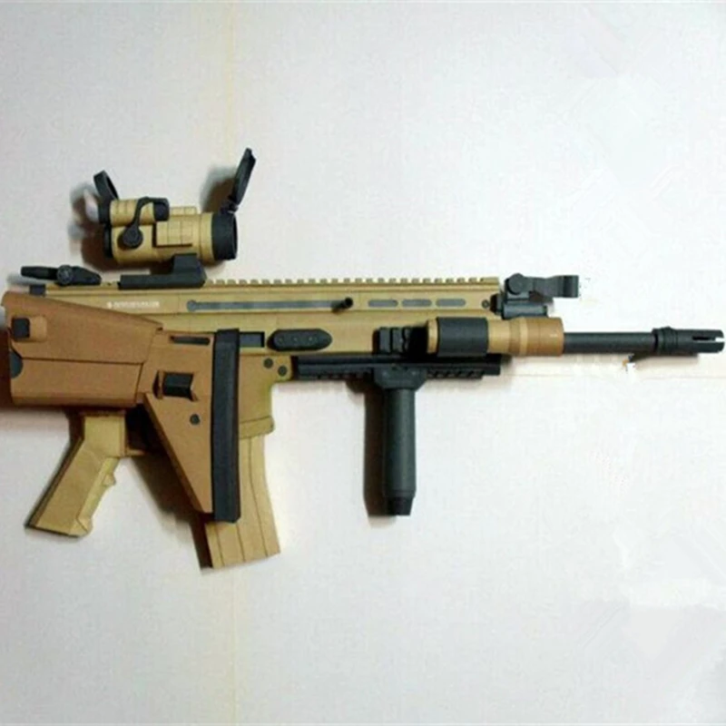 Модель ружья снайперской винтовки в масштабе 1:1 FN модель бумажная игрушка сделай