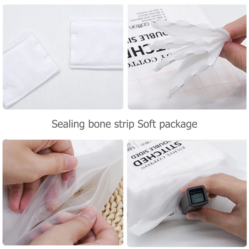 200 шт лицевая восстановить Ватные диски для умывания лица 3 Слои белый набор