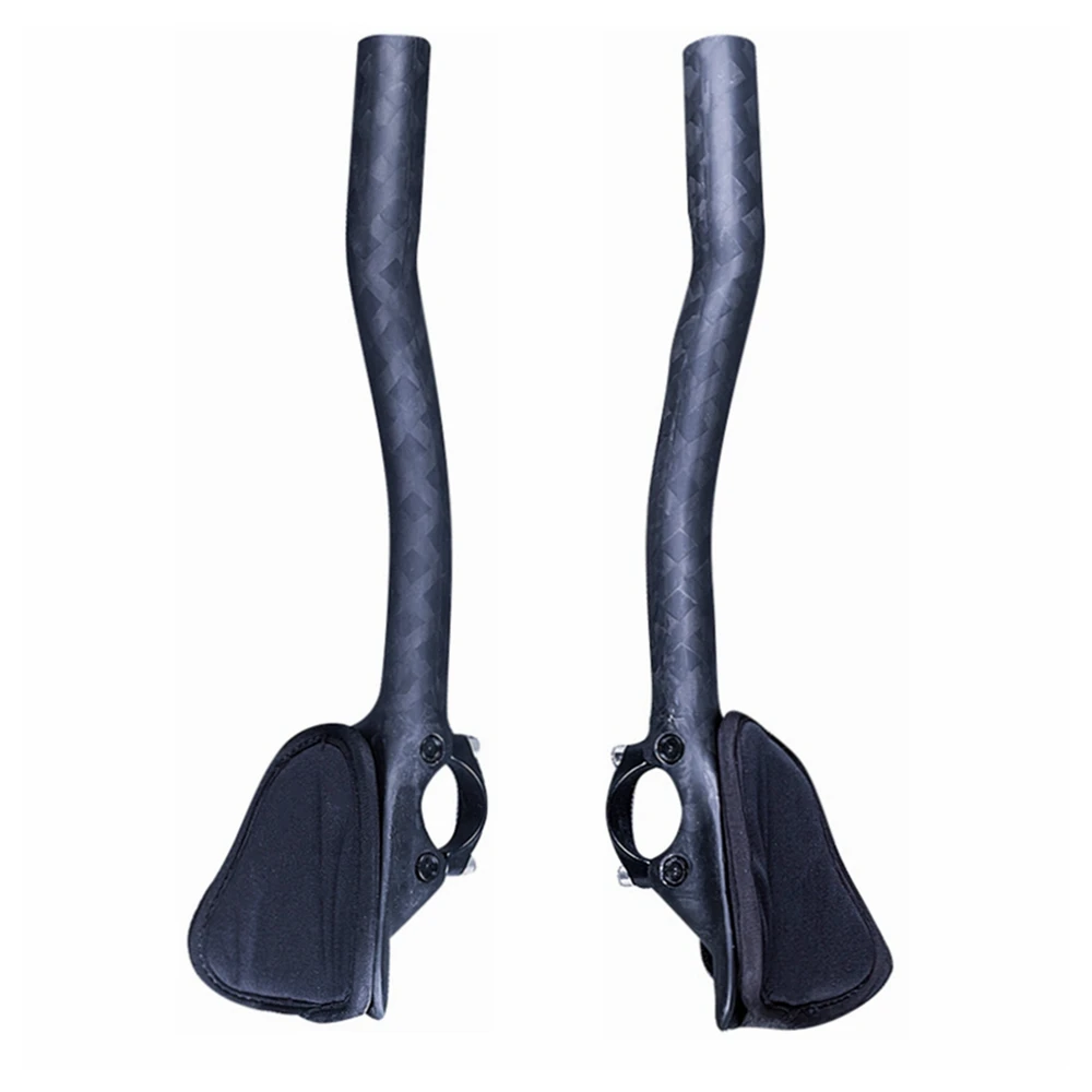 

Matte 12K Carbon Cycling Aero Bars TT Handle Bars Bike TT Bar Ends Rest Put Handlebar Triathlon Bicycle Extender