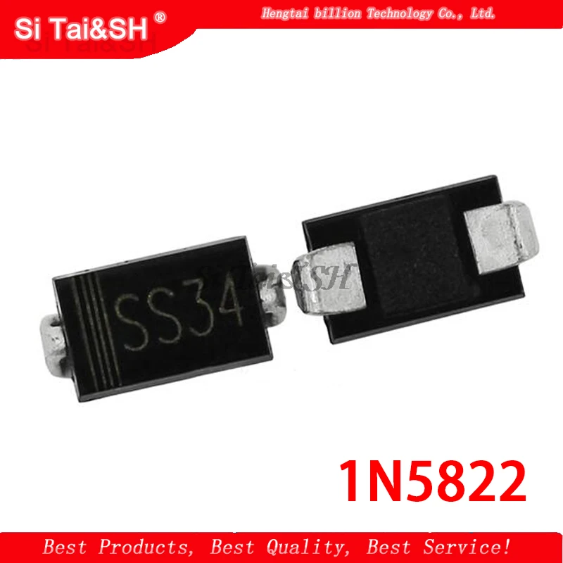 100 шт. Диод Шоттки 1N5822 SMA SS34 smd IN5822 ss34|Диоды| |