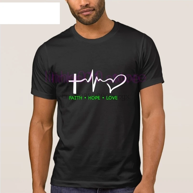 Мужская футболка с надписями на тему любви христианской глины индивидуальная