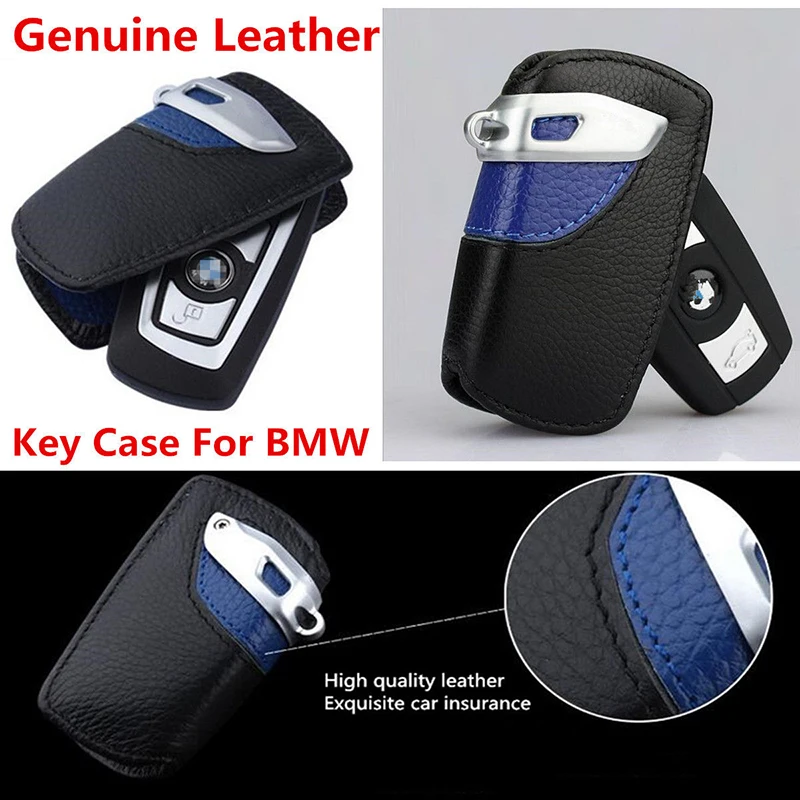 

Line Key Holder For BMW 3 5 7 Series X3 Bag 1pc Key Case Leather Sport Accessories New Hot 2018 Durable Useful