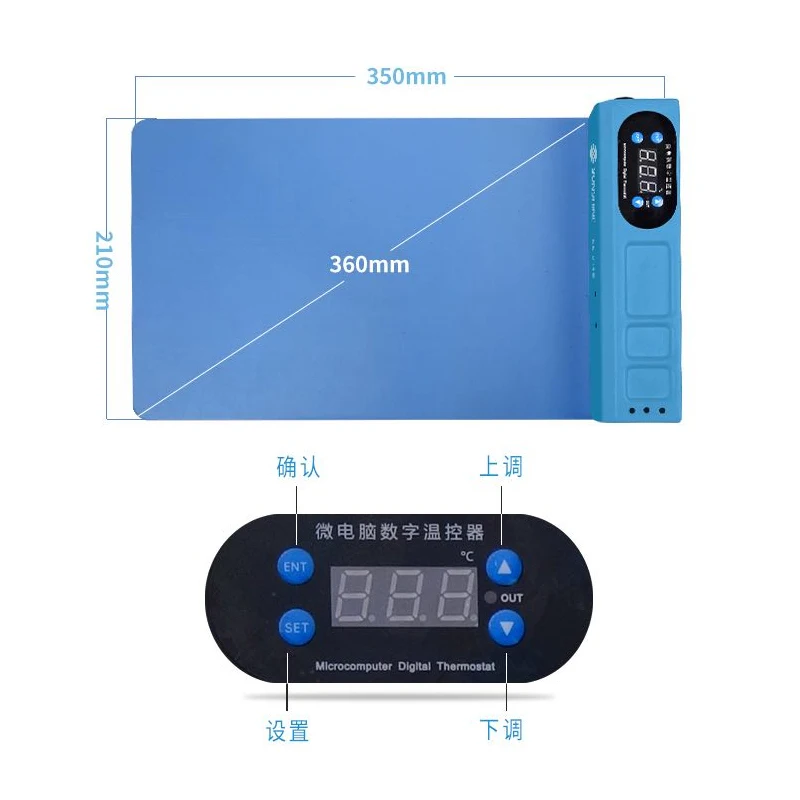 S-918E LCD Blue Screen Splitter Heating Stage Separator Pad For iPhone iPad LCD Screen Separator Tool