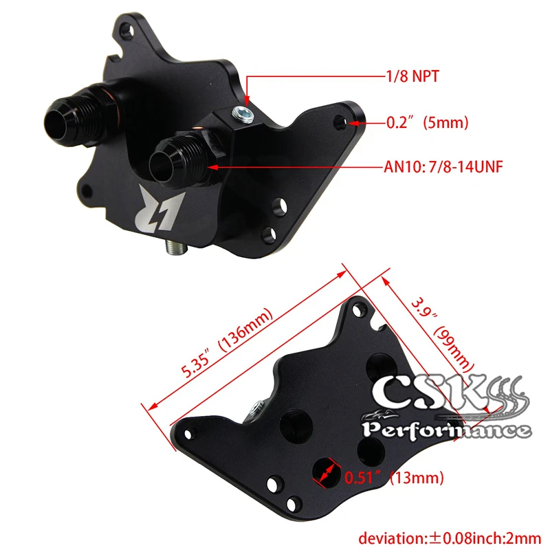 Адаптер масляного фильтра LR AN10 Подходит для BMW Mini Cooper S Supercharger R56 1 6 л 06-12 BK |