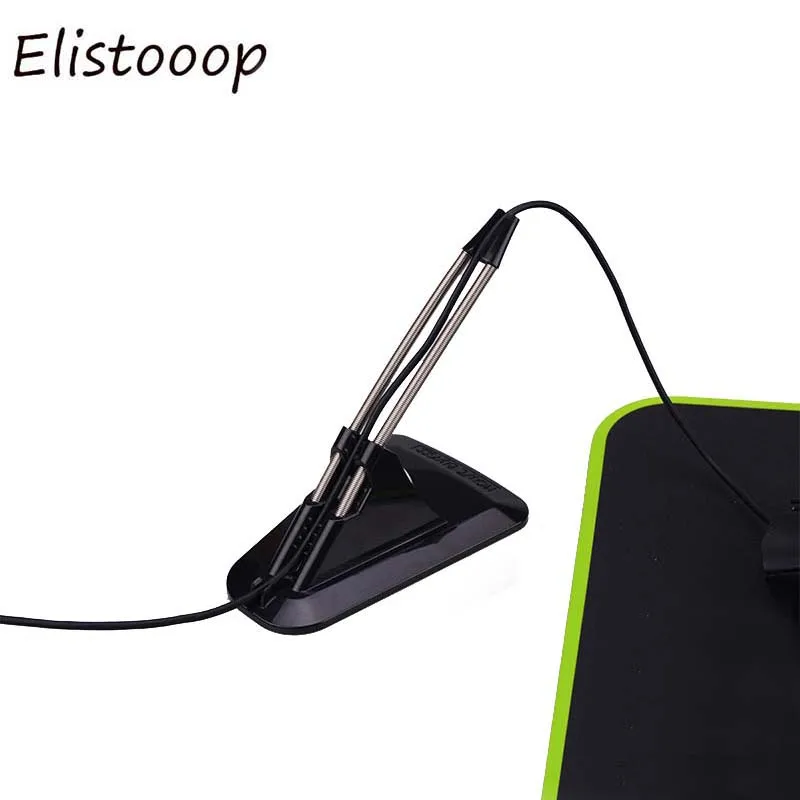hot sell Mouse Cable Holder Bungee Cord Clip Flexible Wire USB Cabl Organizer Winder Desktop Management | Электроника