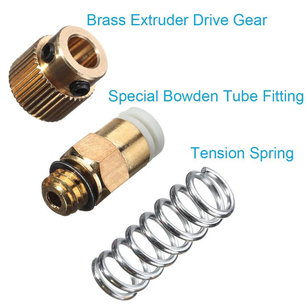 

3D Printer MK8 Extruder 1.75mm Filament Feeder Aluminum Alloy 3D Printer Parts Replacement for CR-10 Right Side/Left Side