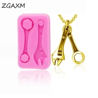 zg358 repair tool wrench silicone mould handmade chocolate cake baking tool pendant jewelry accessories making molds