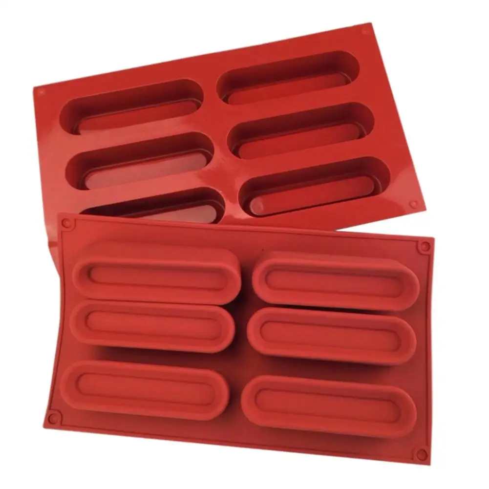 

Butter Mould Silicone Ice Cube Tray Ice Lolly Maker Moulds 6 Cavity Long Strips Silicone Bakeware Mold Non Stick Ice Cream M