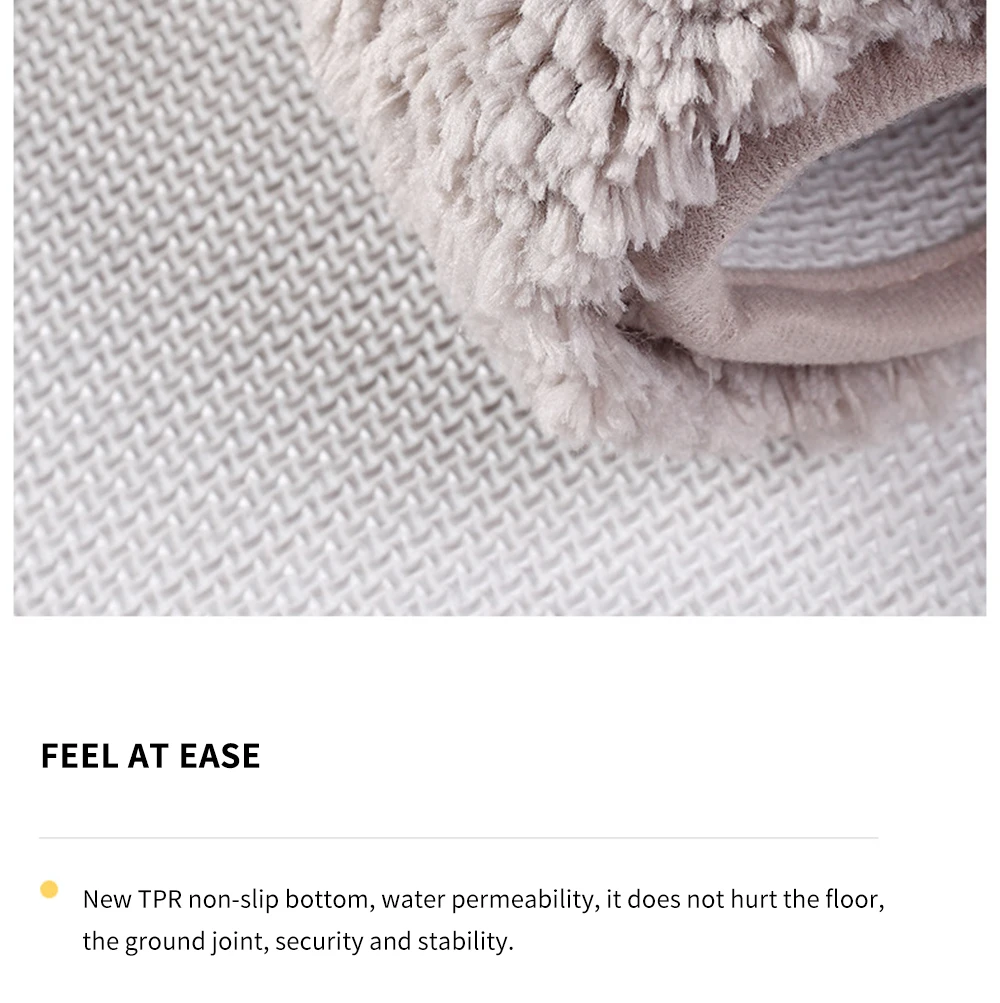 Современный однотонный ковер плотный нескользящий коврик для ванной комнаты