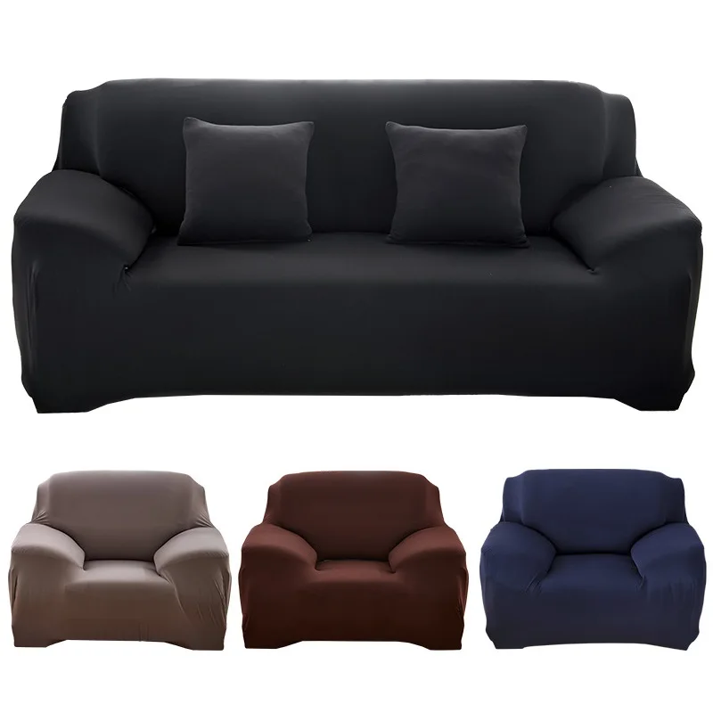 

High Quality Stretch Solid Color Sofa Covers for Living Room 1/2/3/4-seater, funda sofa Chair Couch Cover, Elastic housse canape