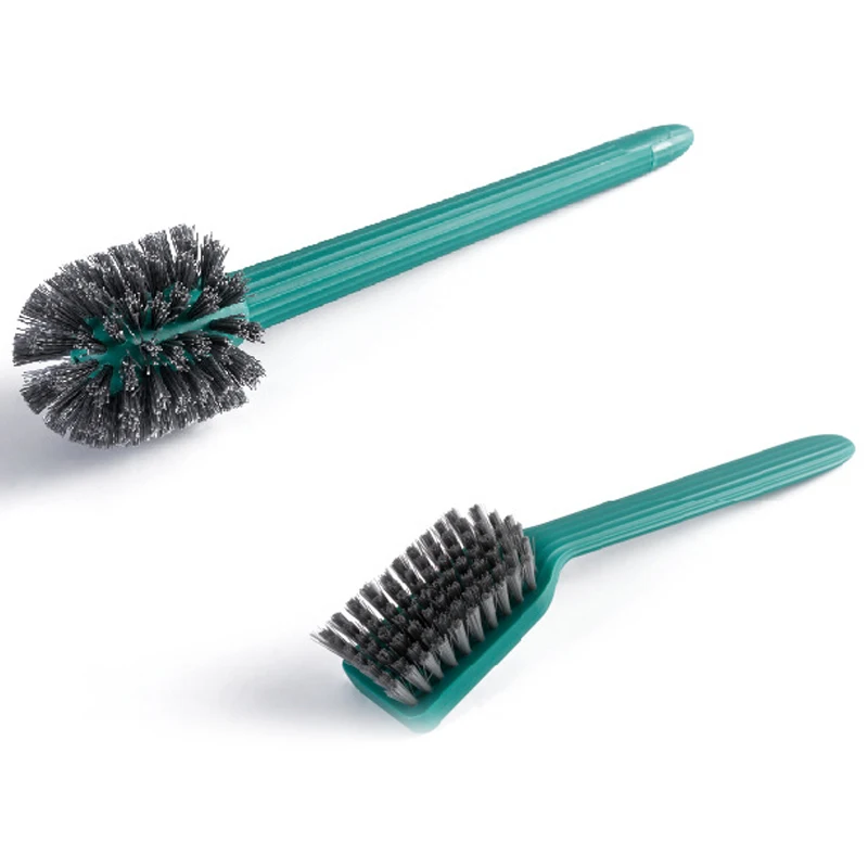 

2pcs ABS Cactus Handle Soft Toilet Brush Holder Quick Drain Cleaning Fragrant Flakes Deodorant Wall-mounted Bathroom Accessories