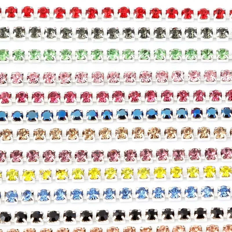 10 ярдов/партия цепочка из хрустального стекла|Стразы| |