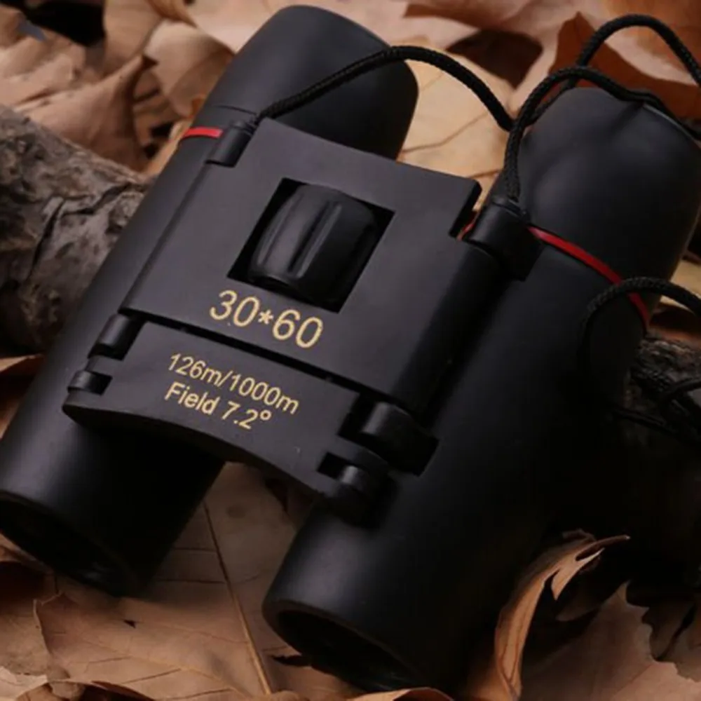 Небольшой складной бинокль Мини 30X60 HD широкий угол портативный низкий светильник