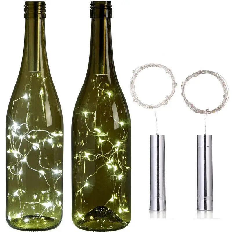 

1/1.5/2M LED Cork Shaped Bottle Lights Wine Bottle Starry String Light for Festival Wedding Xmas Party Decor Fairy Night Lights