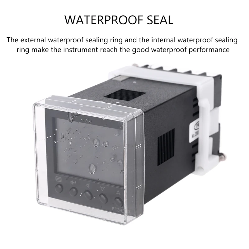 

Relay SSR Output K J PT100 PID Thermostat Din AC 100-240V Temperature Controller