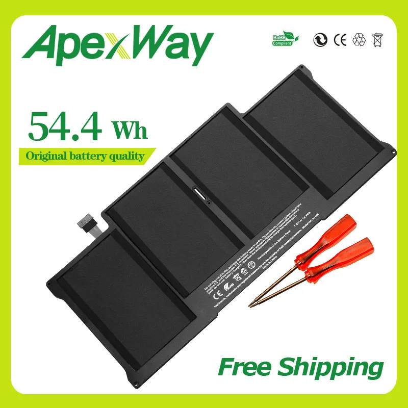 Аккумулятор ApexWay для ноутбука Apple MacBook Air 13 дюймов A1466 2012 год A1369 2011 2013 2014 замена A1405