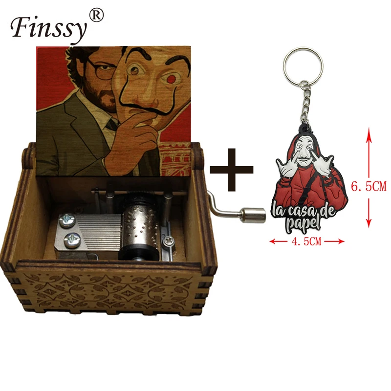 Брелок с надписью la casa de papel ручная музыкальная шкатулка bella hi подарок для детей на