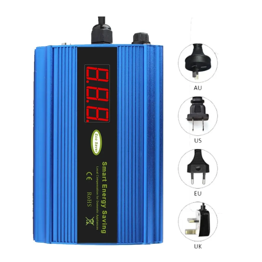 

50HZ 90-265V Intelligent Electricity Saving Box with LED Indicator Light Energy Saving Device Electricity Bill Killer