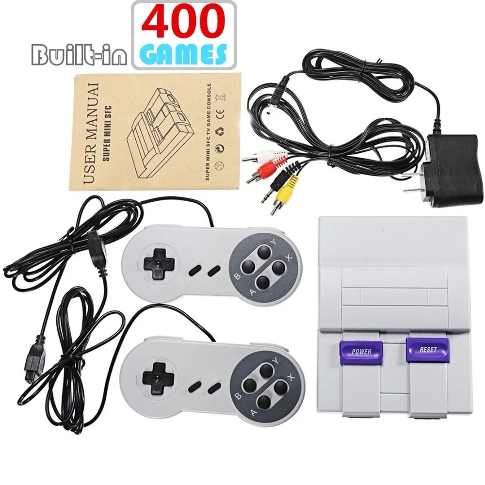 

8 Bit Retro Mini Family TV Video Game Console Handheld Game Consoles for Nes Built-in 400 Classic Games PAL&NTSC Dual Gamepad