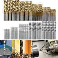 100 pieces twist drill bits set full ground high speed steel tiny drill bits for drilling