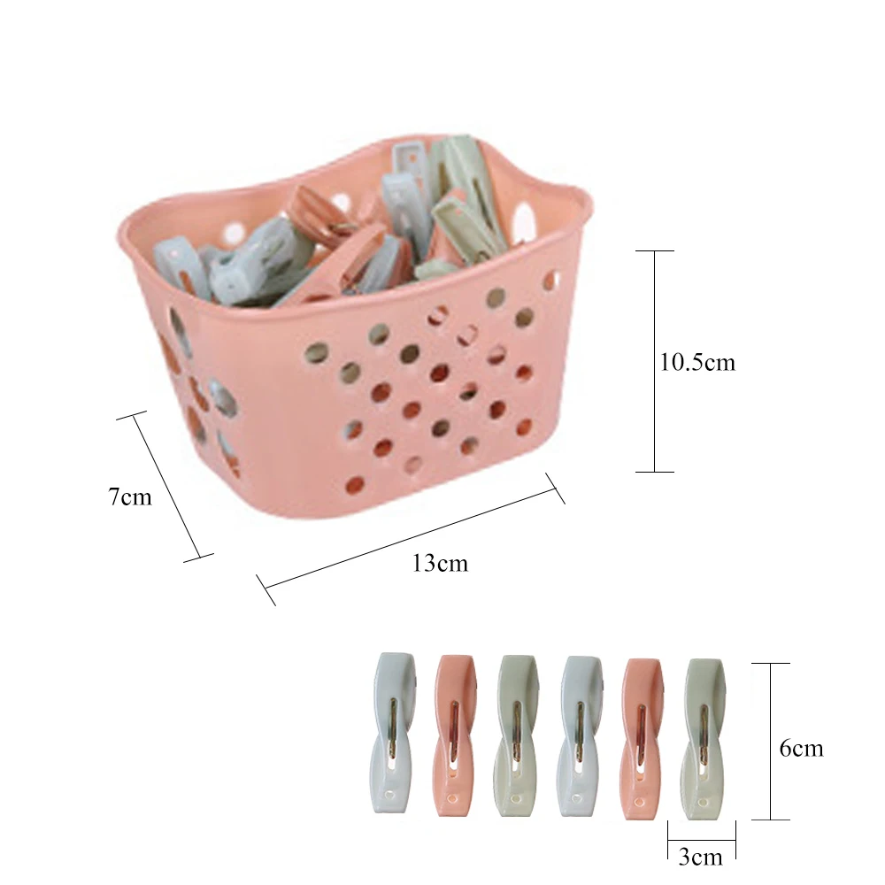 Pink1 with 30pc Clip Летние пластиковые цветные клипсы, милое пляжное полотенце с изображением животных, зажим для предотвращения ветра - Цвет: Pink1 with 30pc Clip