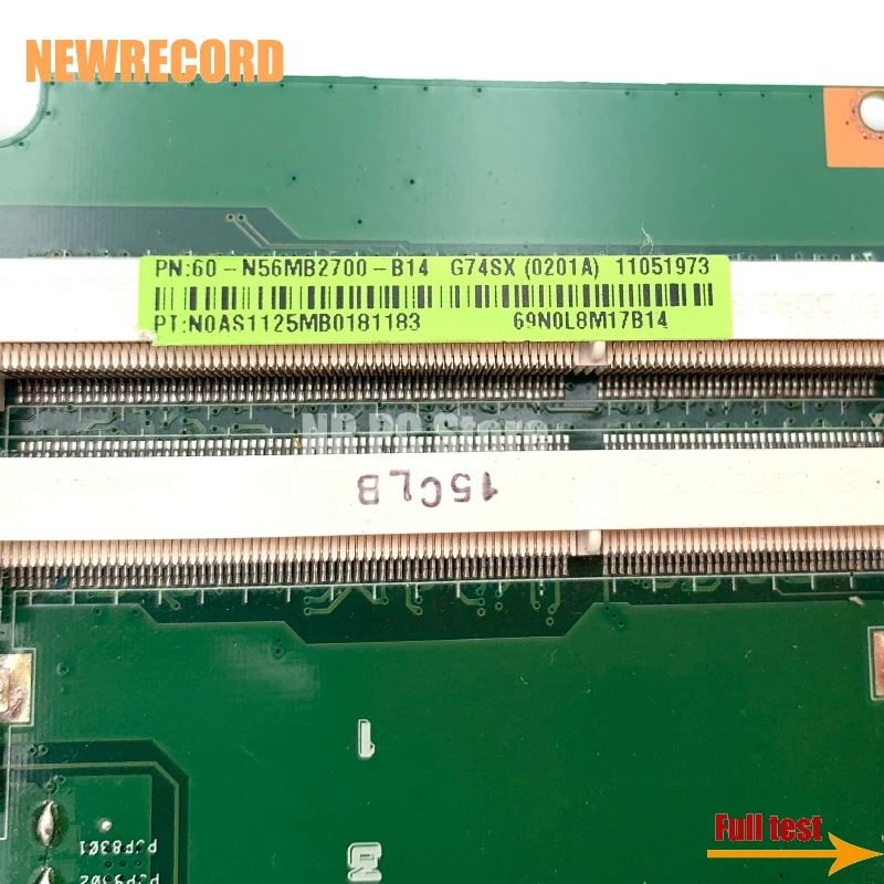 Материнская плата GTX560M GPU 2D HM65 DDR3 для ASUS G74S G74SX 60-N56MB2700 REV2.0 |