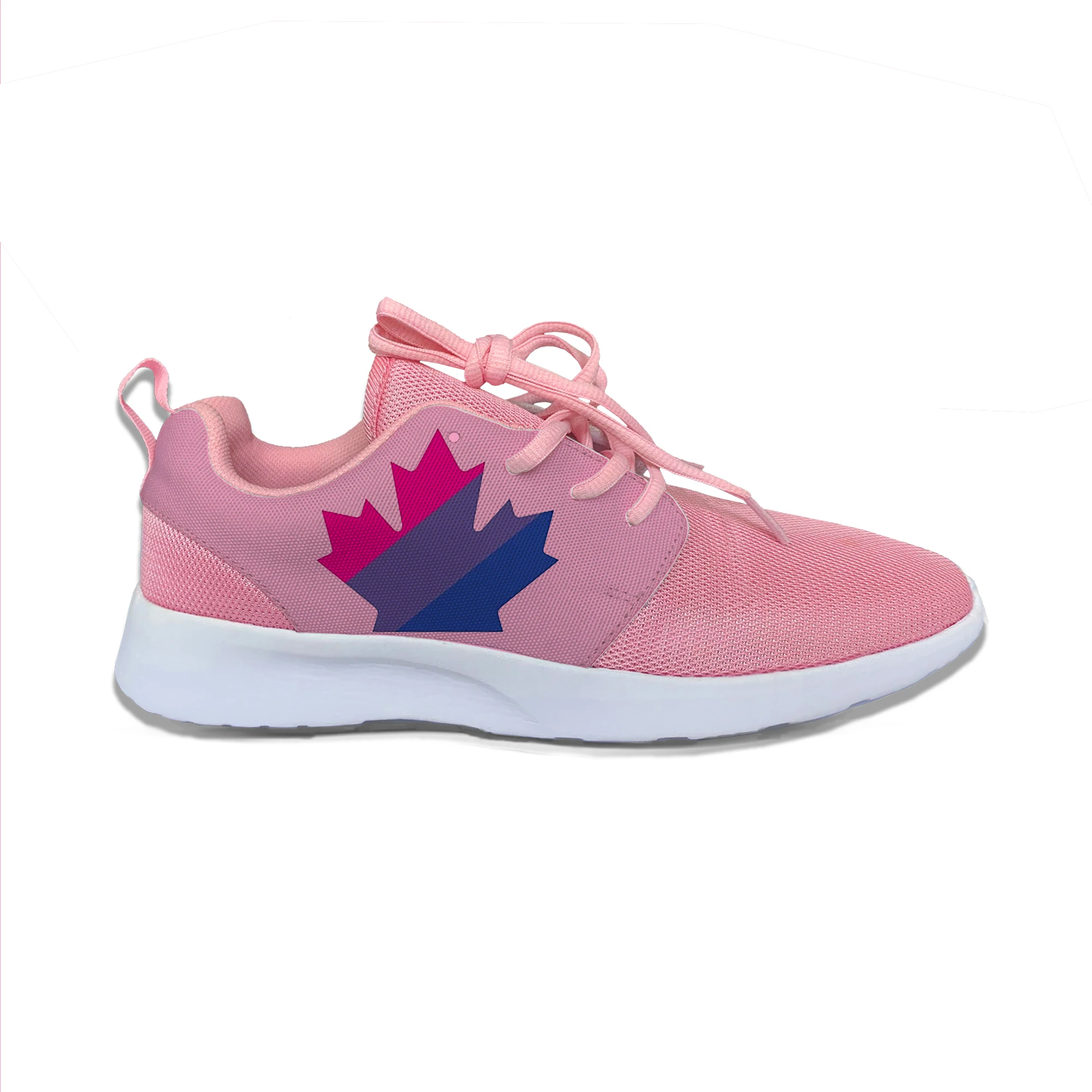 

Bisexuality pride maple leaf Cute Fashion Sport Running Shoes Casual Breathable Lightweight 3D Print Female Lady Women Sneakers