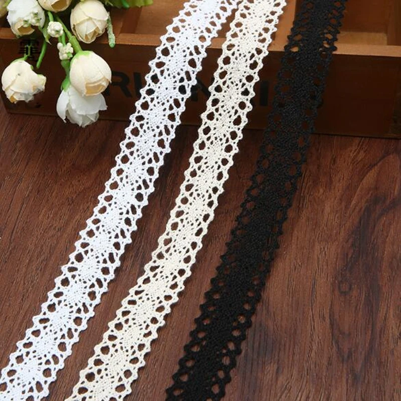 Хлопковая кружевная отделочная лента 2 см одежда для шитья/ткани сделай сам