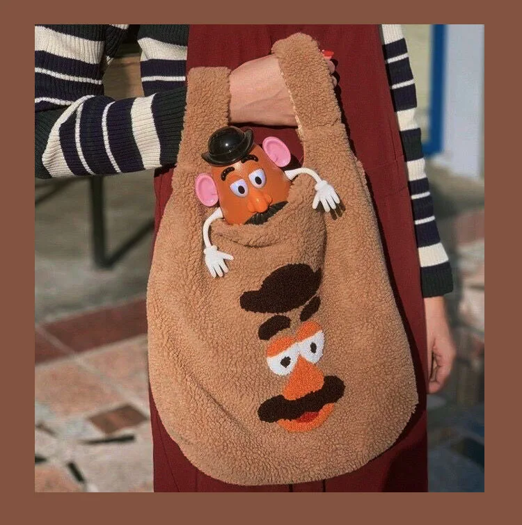 Bentoy для девочек повседневные сумки-тоут сумки Корея коричневый медведь собака