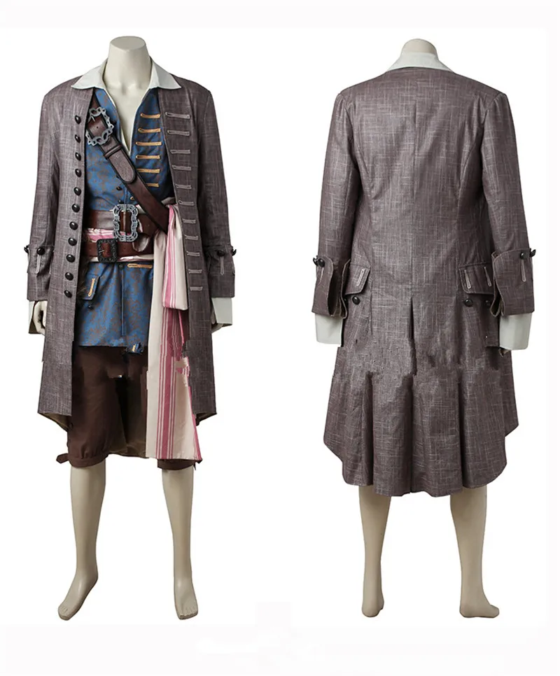 Костюм для косплея пиратов Джека Спарроу взрослых мужчин Хэллоуин woemn